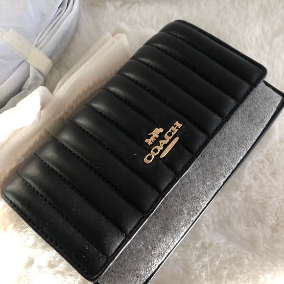 COACH Linear Quilting Belt/Crossbody with chain - Picture 12 of 16